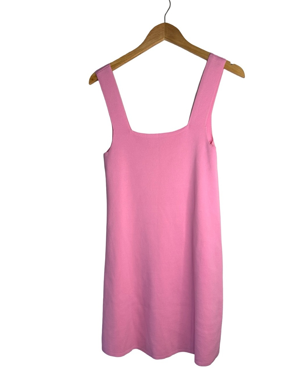 Lena Pink Square-Neck Mini Shift Dress